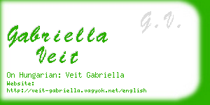 gabriella veit business card